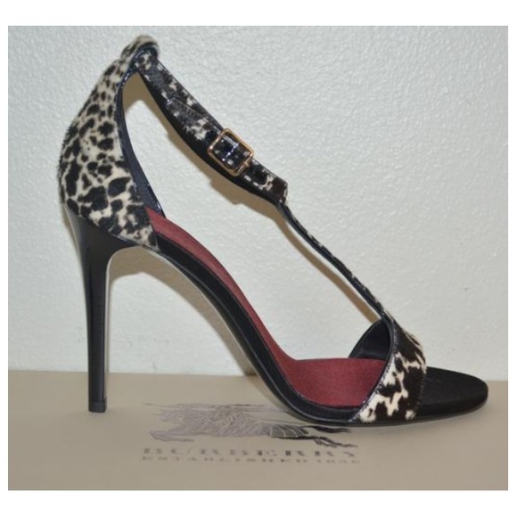 Burberry Prorsum Leopard Print Leather Sandals - Picture 8 of 8